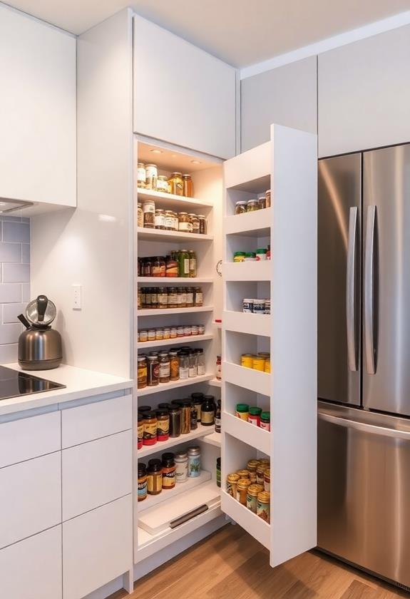 choose a pull out pantry