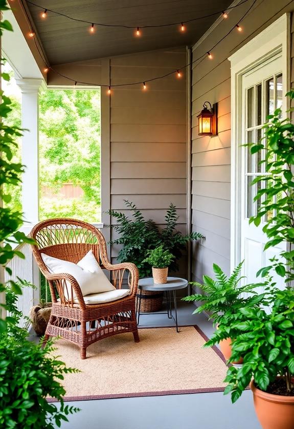 cozy corner seating area