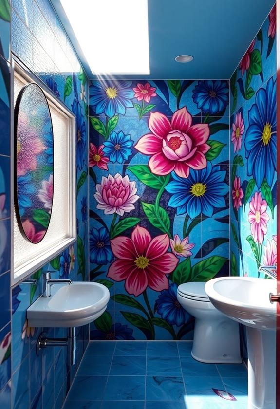 vibrant artistic wall paintings