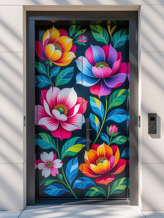 artistic mural door transformations