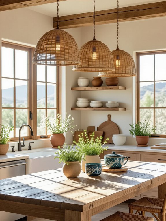 boho kitchen lighting ideas