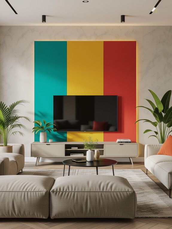 bold modern living room design