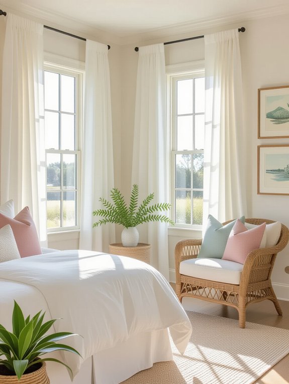 bright airy cheerful ambiance