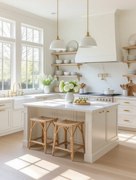 bright airy kitchen design