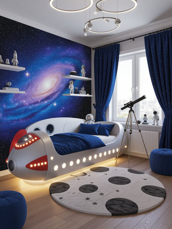 celestial themed imaginative bedroom