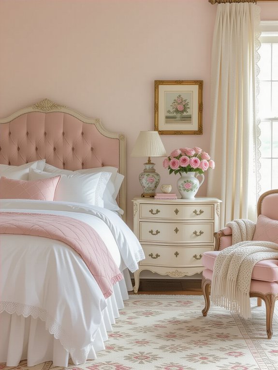 charming vintage pink furniture