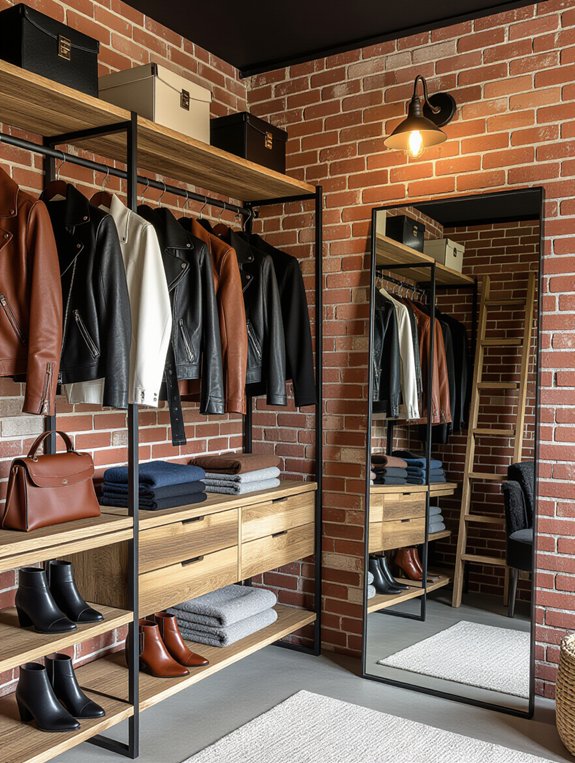 chic urban closet design