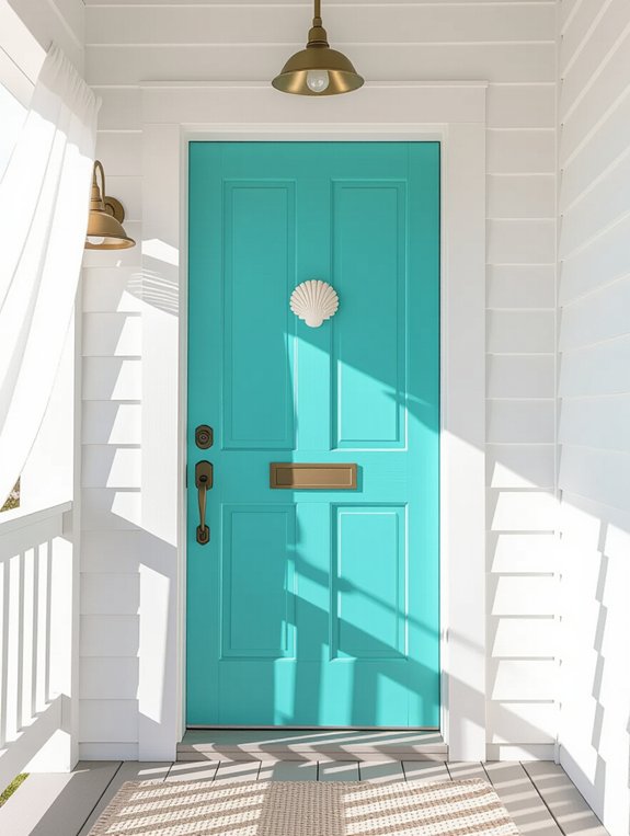 coastal style functional doors