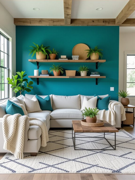 colorful accent wall ideas