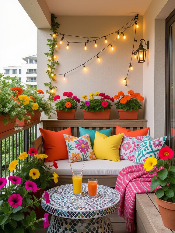 colorful balcony decor ideas