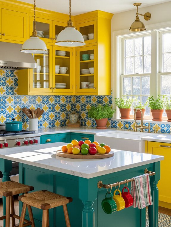 colorful kitchen design ideas