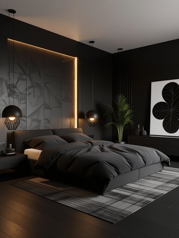 contemporary black lighting fixtures