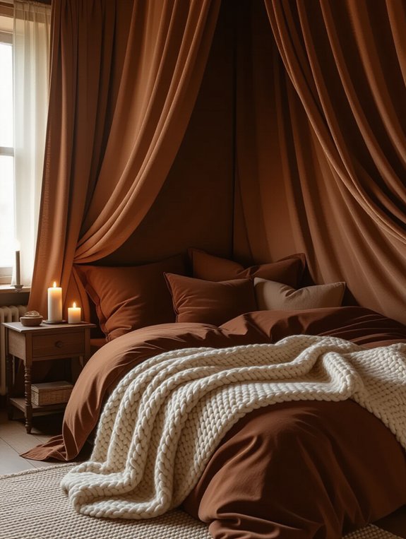 cozy chocolate brown elegance