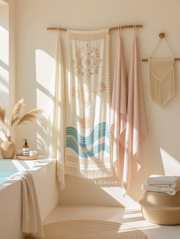 cozy fabric wall decor