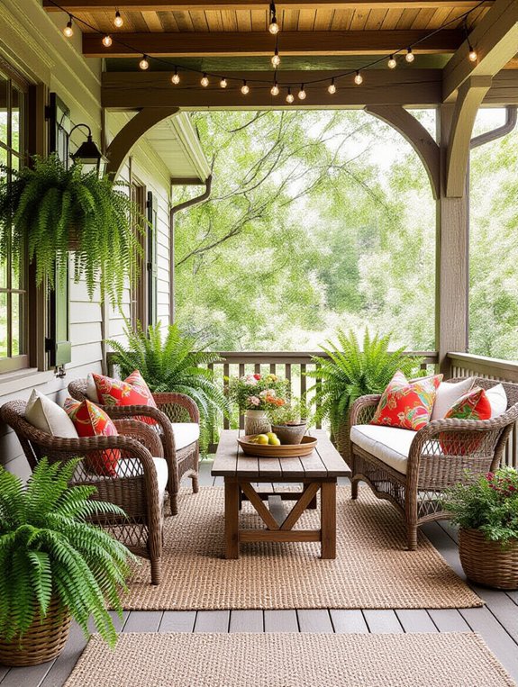 cozy front porch retreat