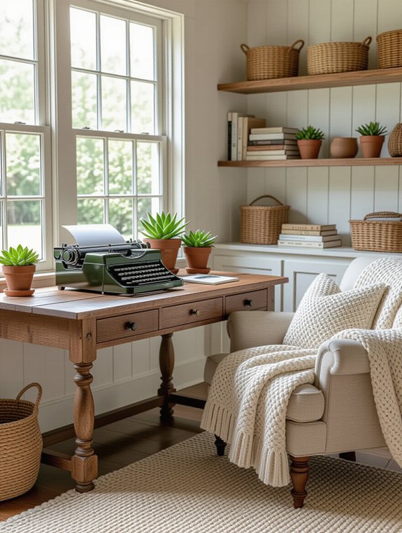 cozy inviting creative workspace