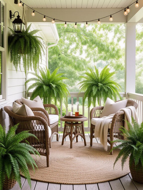 cozy outdoor rug style