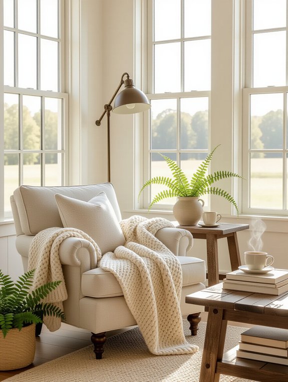 cozy reading corner retreat