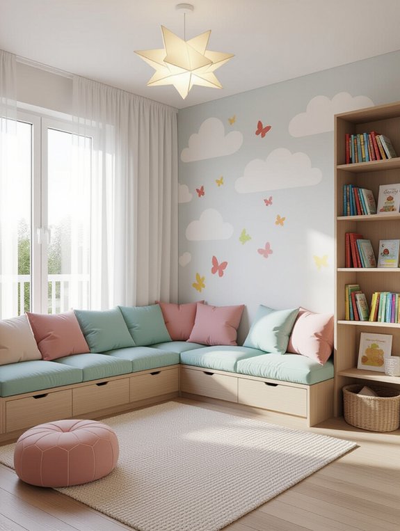 cozy reading nook setup