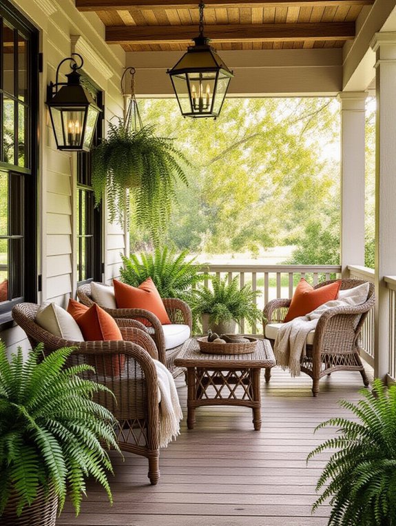 cozy rustic wood accents