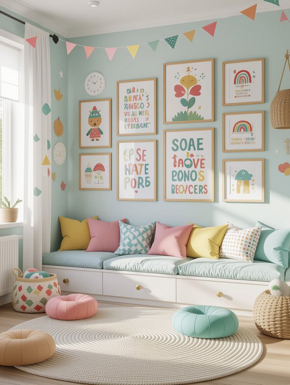 creative personalized gallery wall