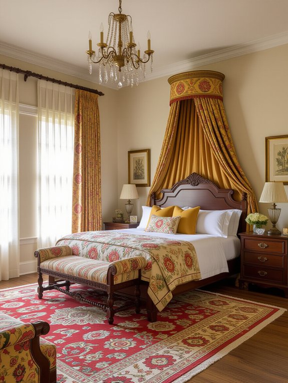 culturally blended bedroom design