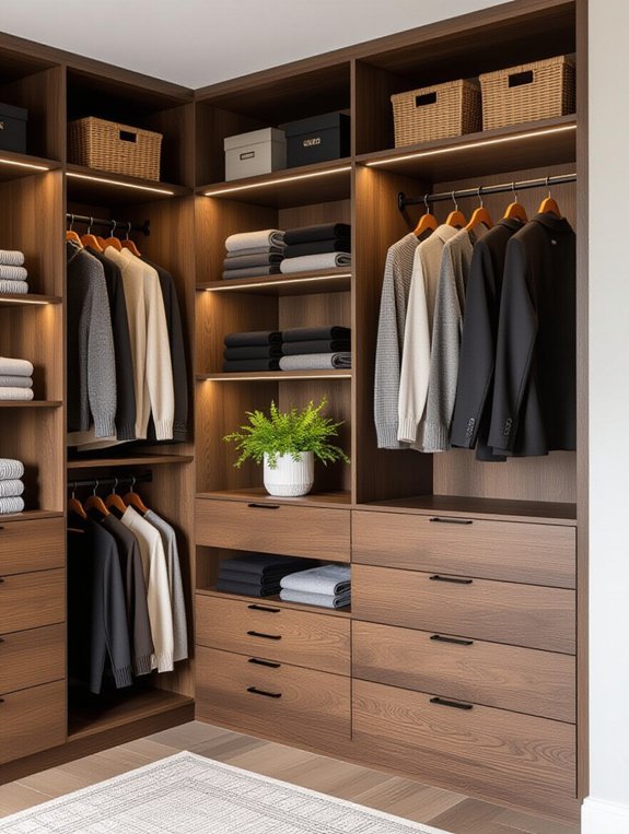 customizable stylish closet units