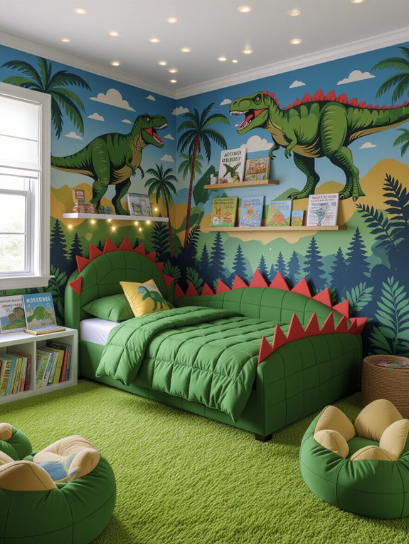dinosaur themed bedroom adventure