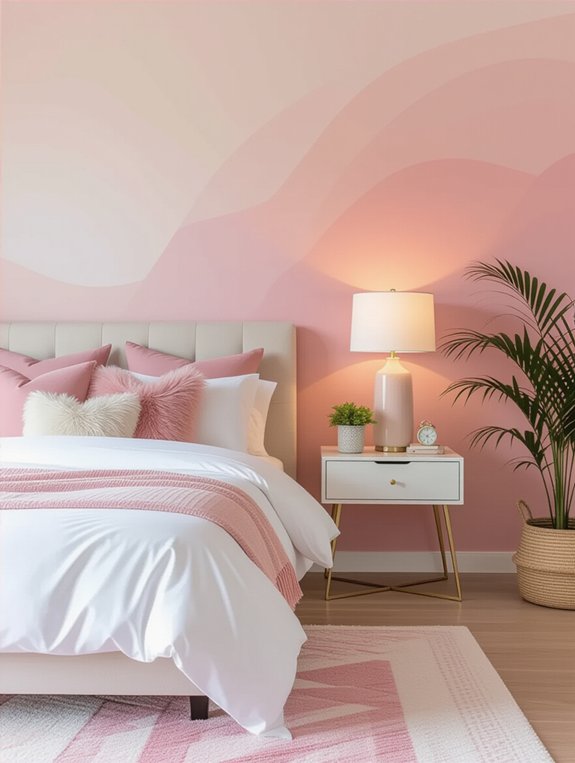 dreamy pink ombre technique