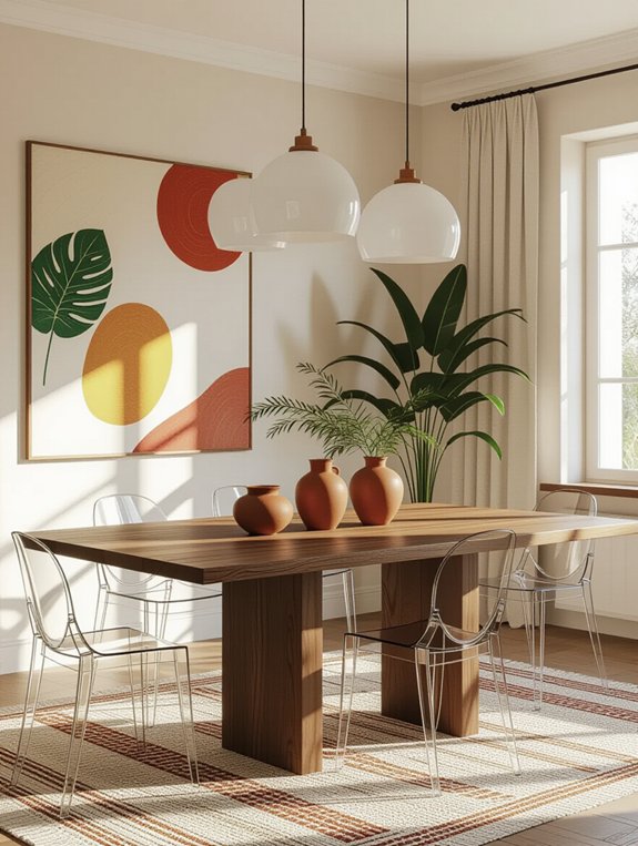 eclectic bohemian dining room