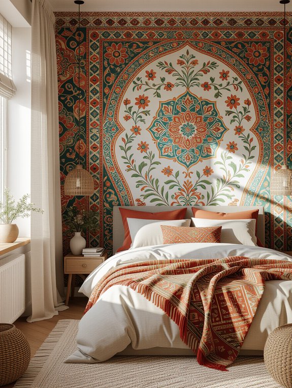 eclectic bohemian wallpaper styles