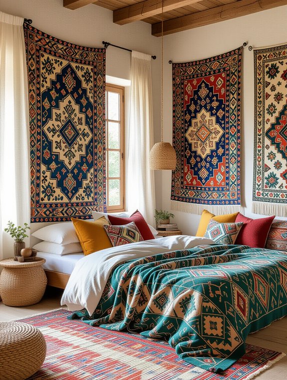 eclectic charm through tapestries