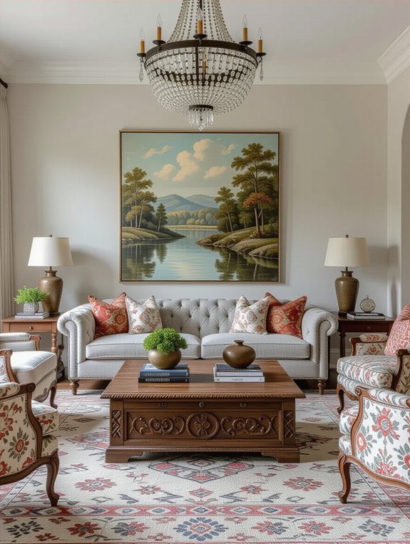 eclectic furniture style blend