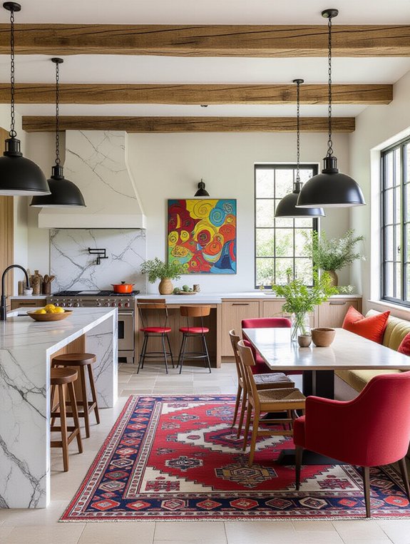 eclectic kitchen style blend