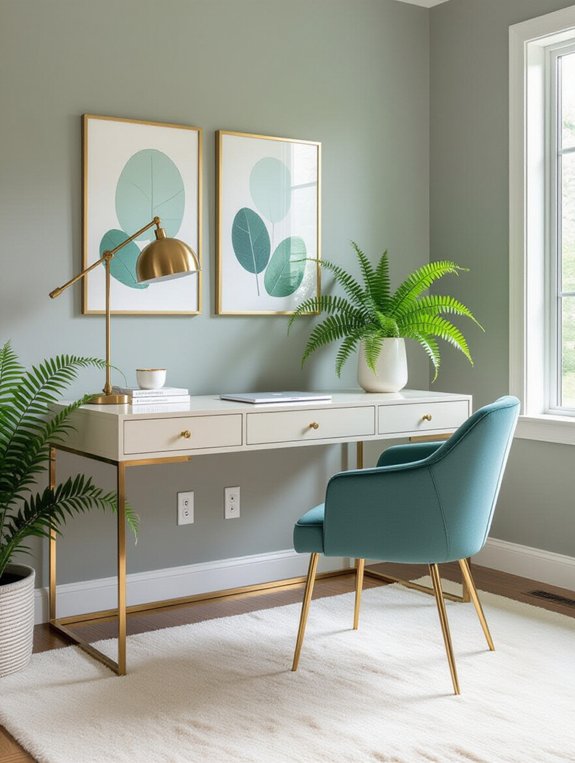 elegant color palette selection