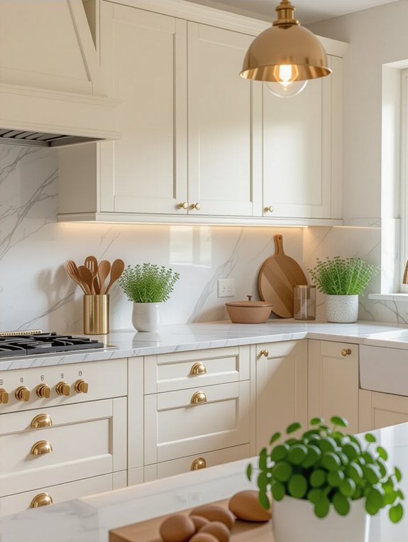 elegant cream kitchen warmth