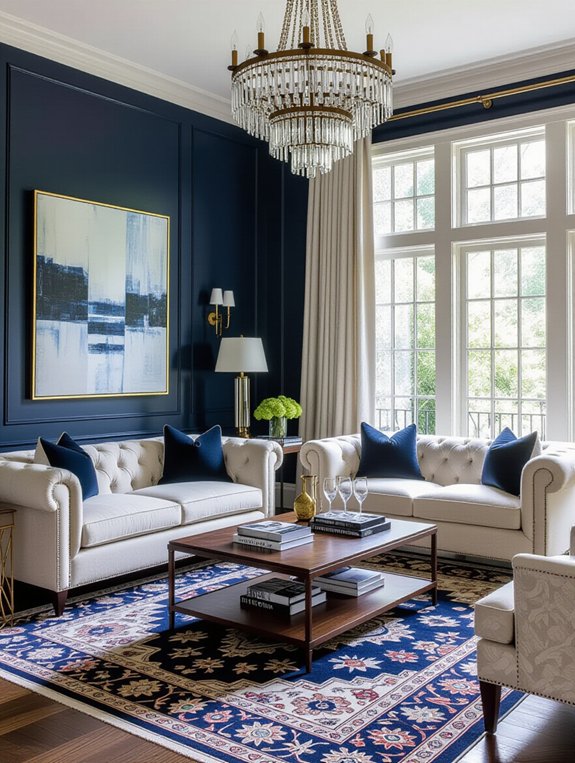 elegant inviting entertaining space