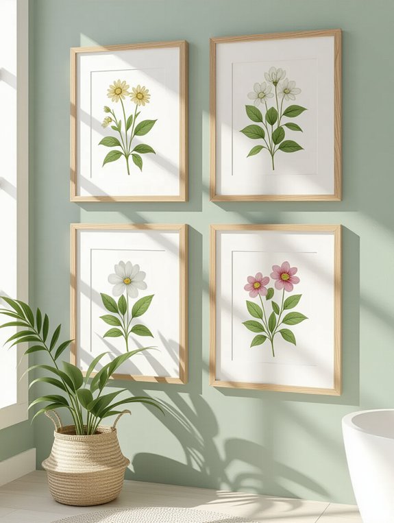 elevate bathroom with prints