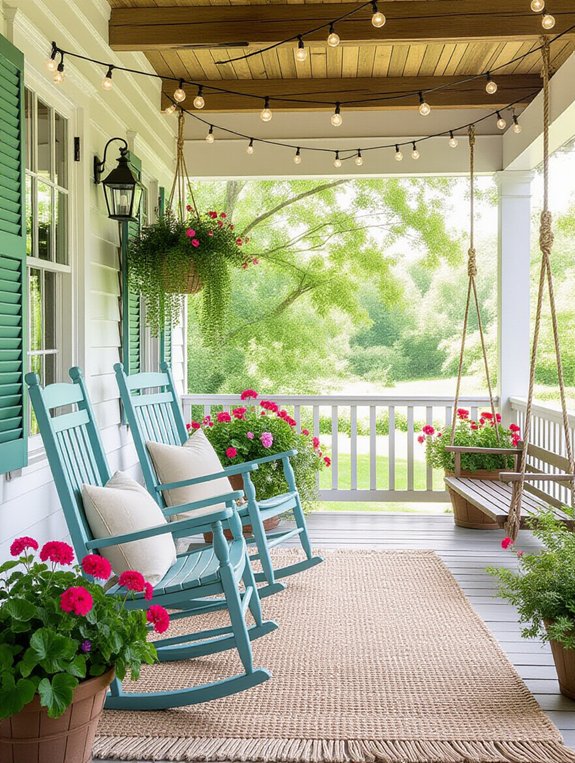 farmhouse porch relaxation vibe