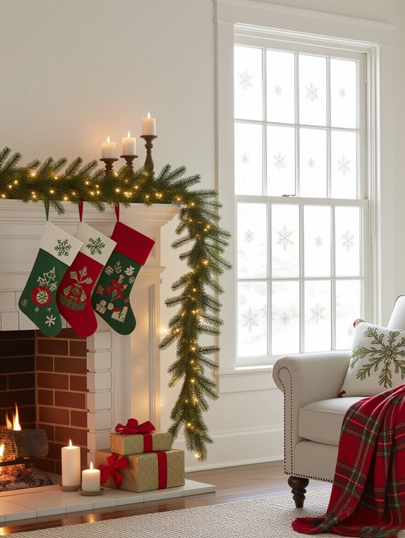 festive garlands enhance decor