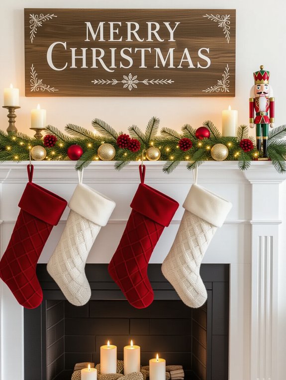 festive mantel display ideas