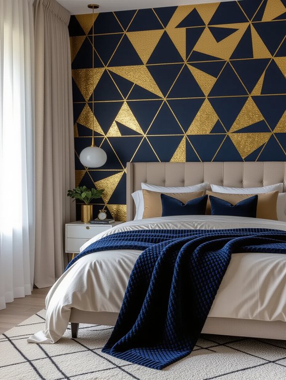 geometric wallpaper for sophistication