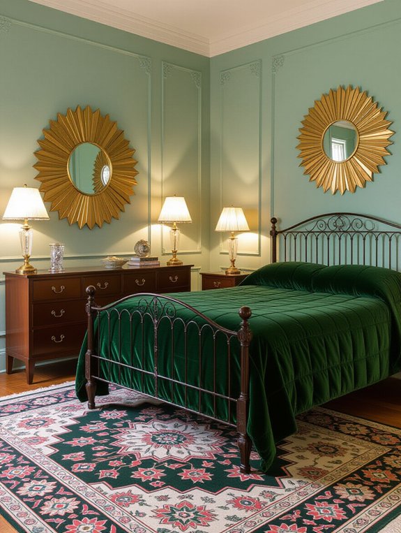 glamorous vintage bedroom retreat