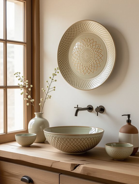 handmade pottery for bathrooms
