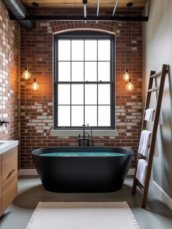 industrial chic bathroom design