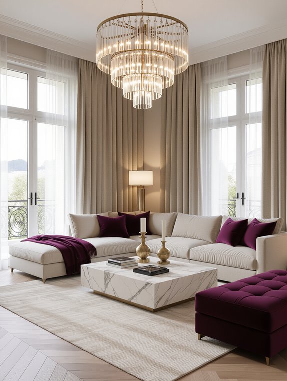 inviting luxurious living room