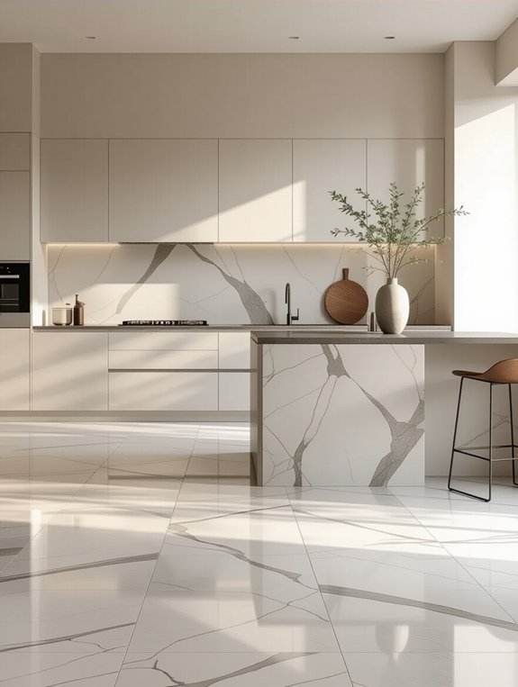 large tiles for kitchens