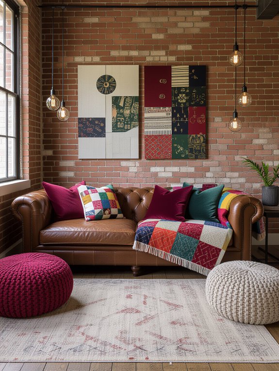 layered textured cozy decor