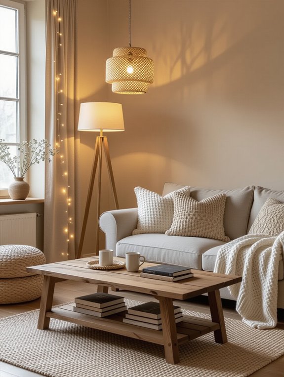 layered warm lighting options