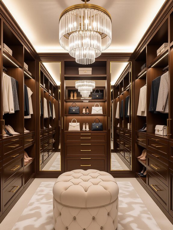 luxurious closet lighting options